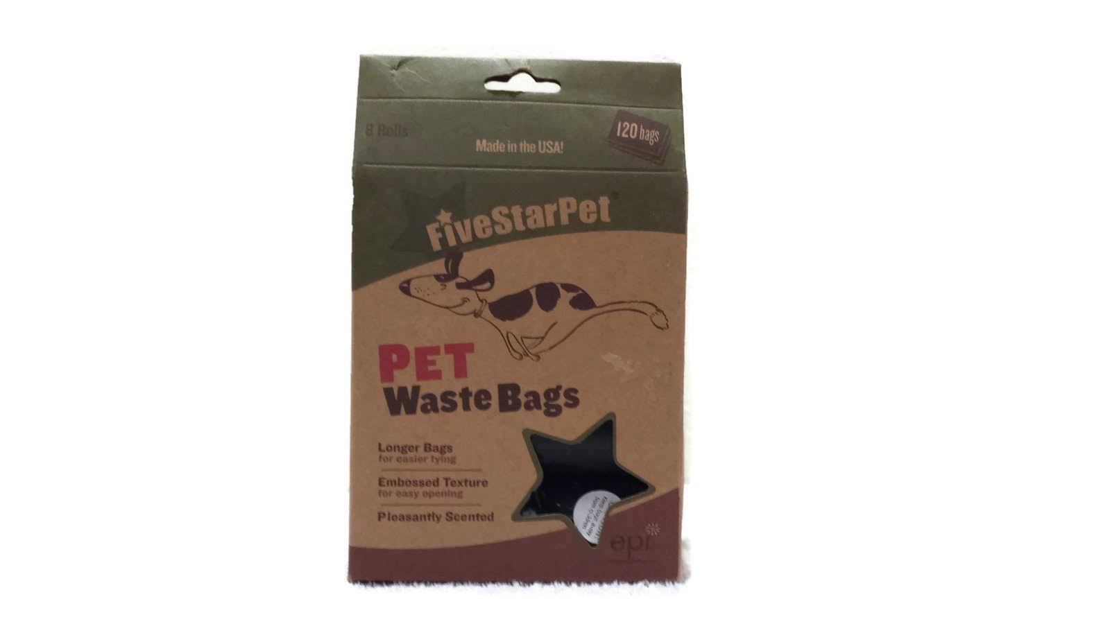 Five Star Pet Waste Bags - 8 Rolls, 120 Bags