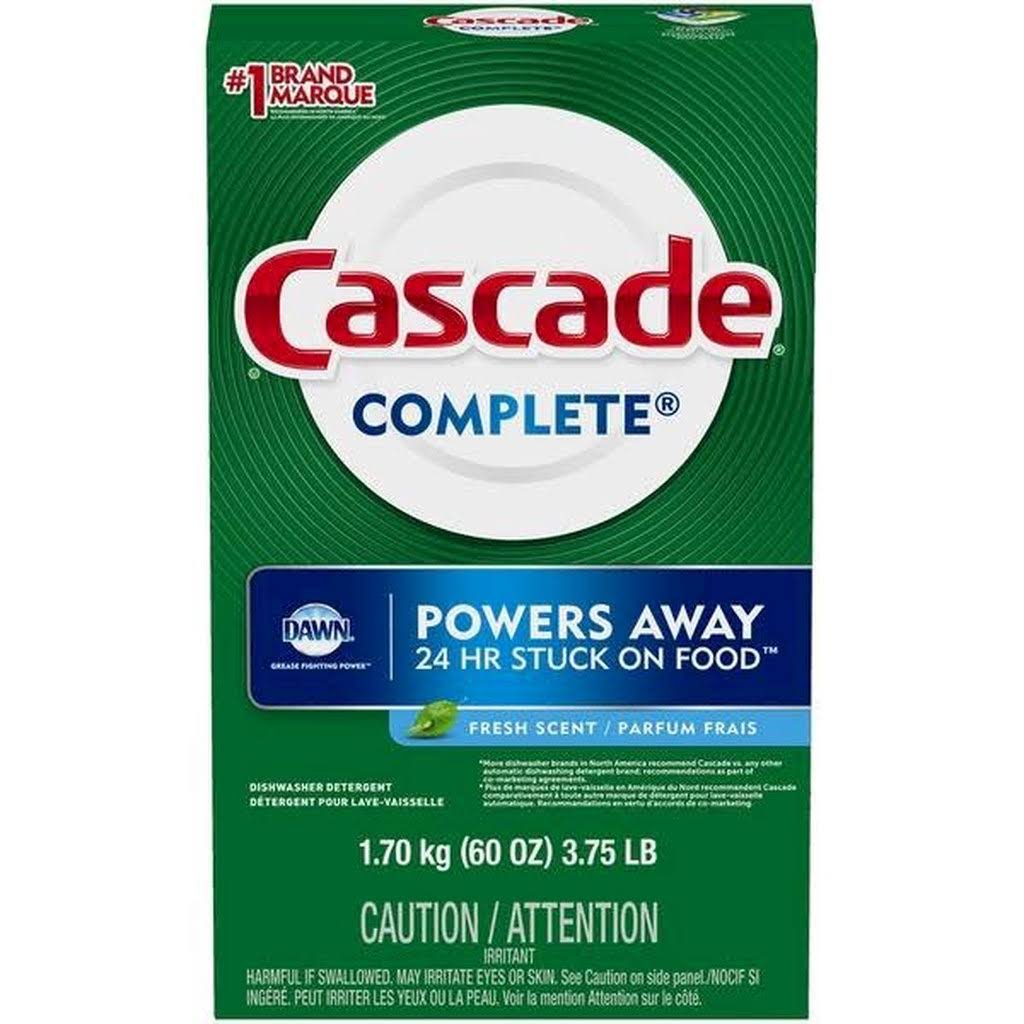 Cascade Complete Dishwasher Detergent - 60oz, Fresh Scent
