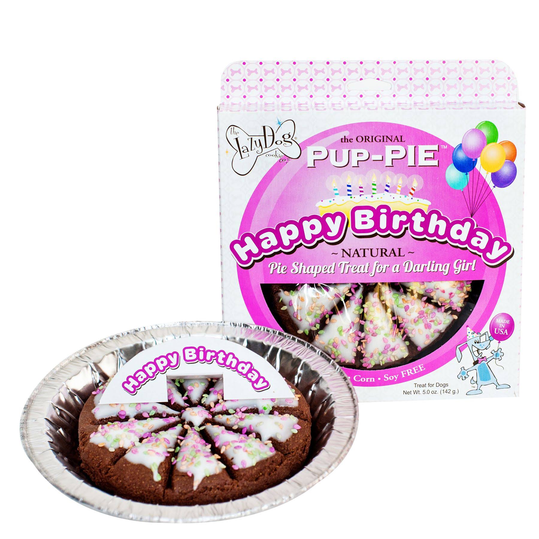 Lazy Dog Cookie Company The Original Happy Birthday Pup-PIE for A Darling Girl