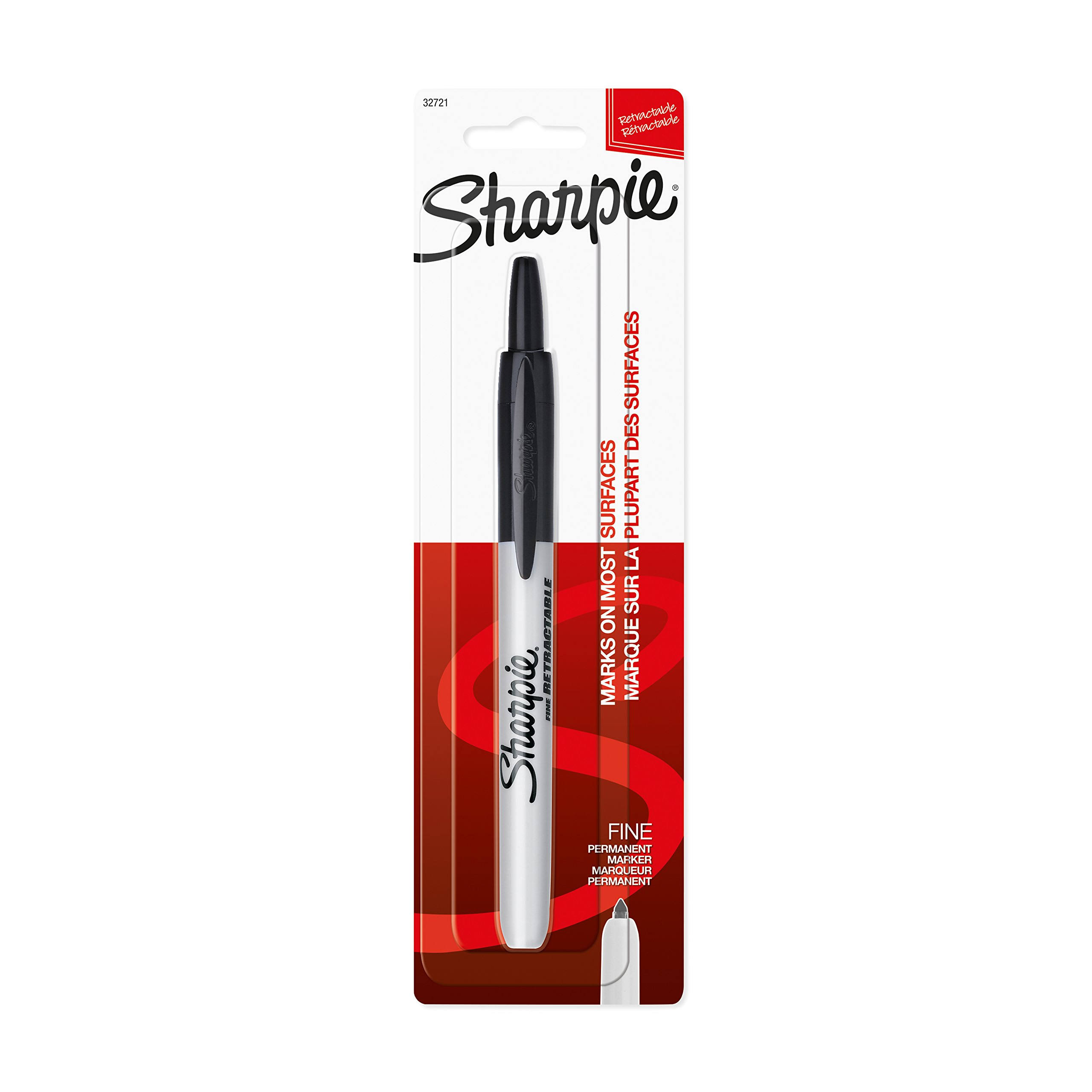 Sharpie Retractable Permanent Marker - Black
