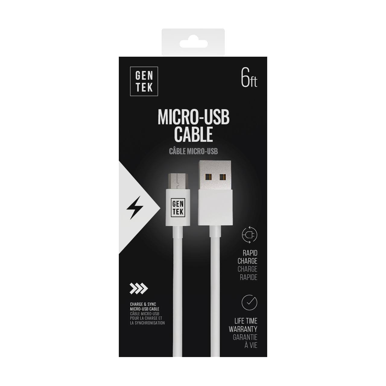 Gen Tek Micro USB to USB Charging Cable