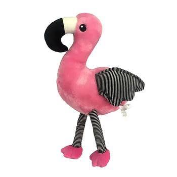 Petlou Plush Christmas Flamingo Dog Toy - One Size - 14"