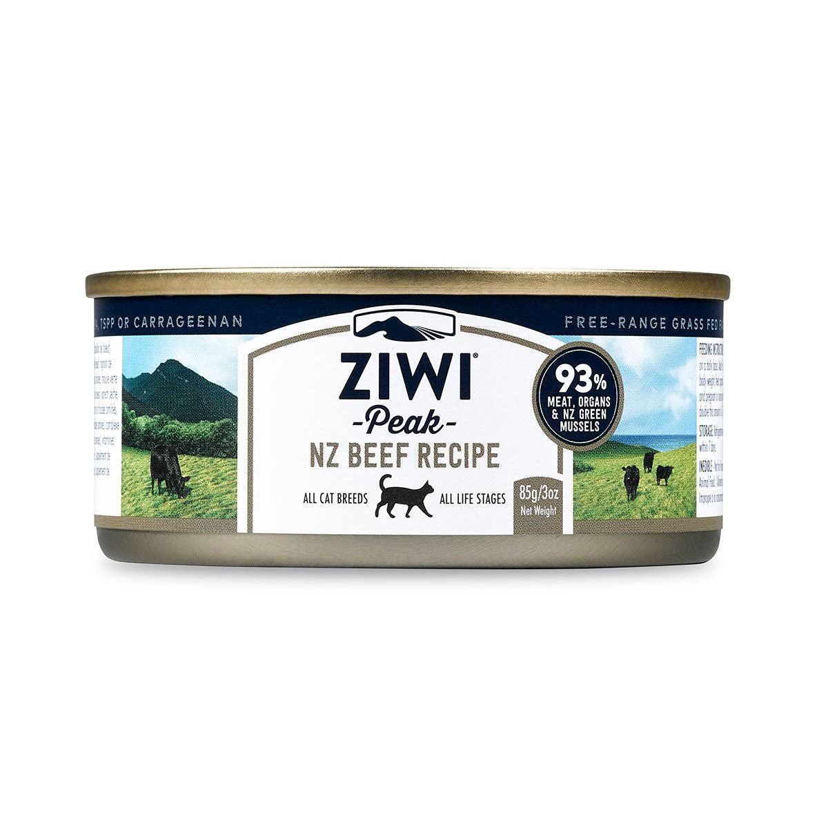 Ziwi Peak Moist Cat Food - Beef, 85g