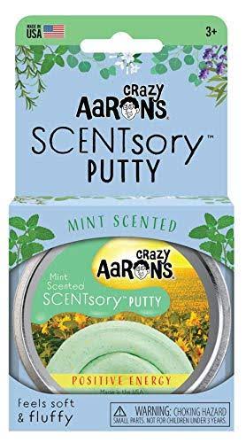 Crazy Aarons Scented Thinking Putty 2.75 Tin Mint Scented Light Green