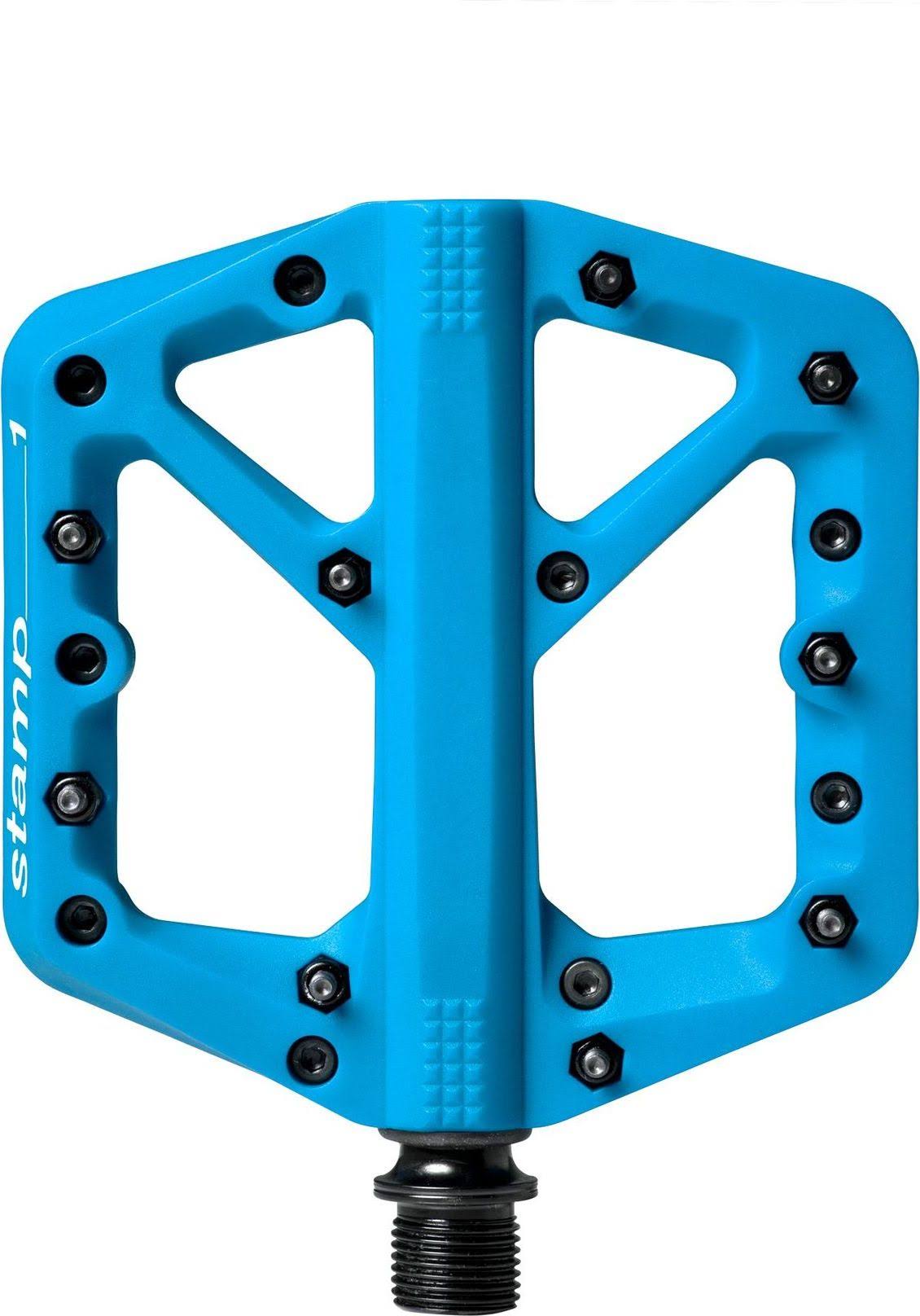 Crank Brothers Stamp 1 Mountain Bike Pedals - Blue, Small, 9/16"
