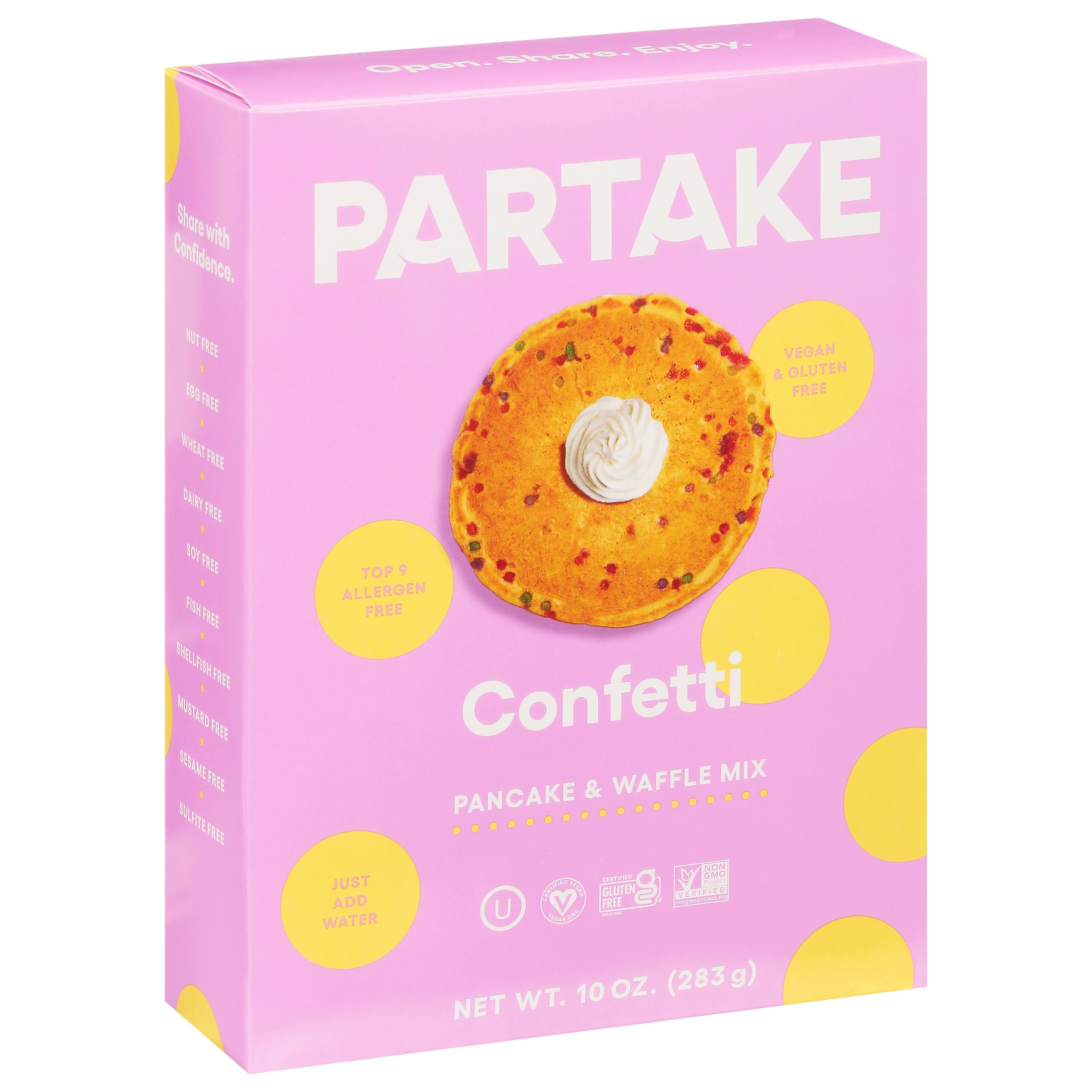 Partake - Pancake & Waffle Mixes, 283g | Multiple Flavours Confetti - Vegan Plant Based