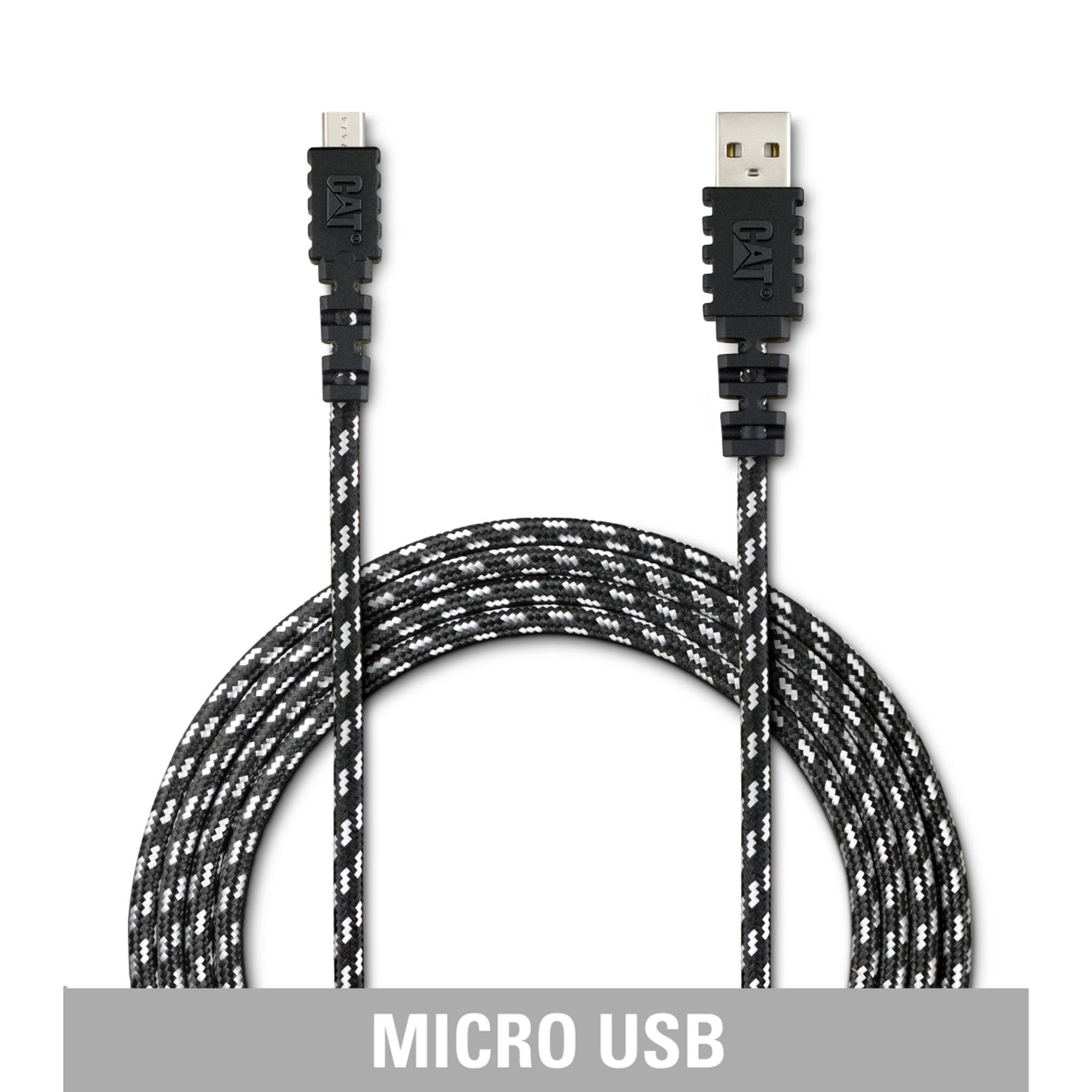 CAT Micro USB to USB Charge/Sync Cable - 10-Ft
