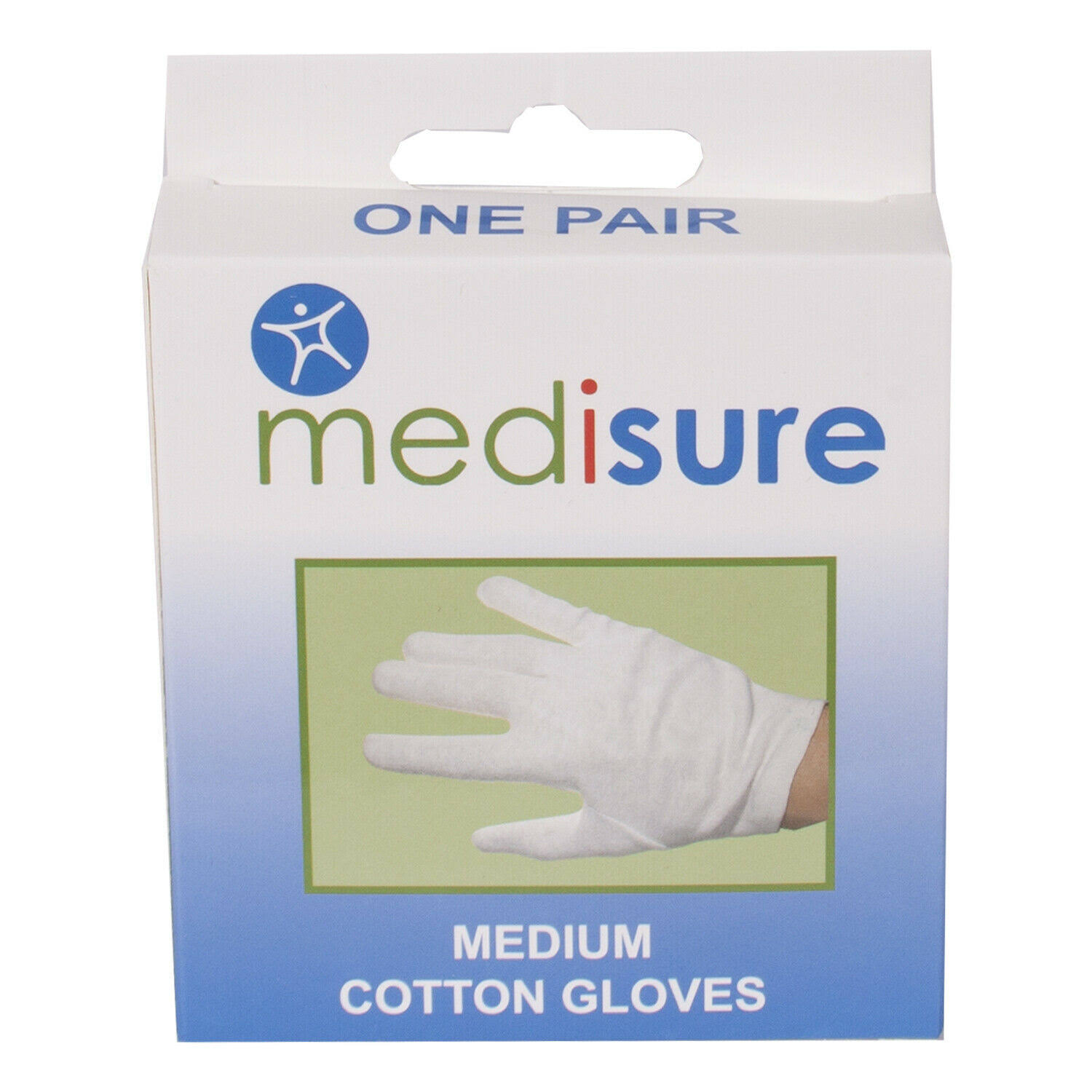 Medisure Cotton Gloves - White, Medium