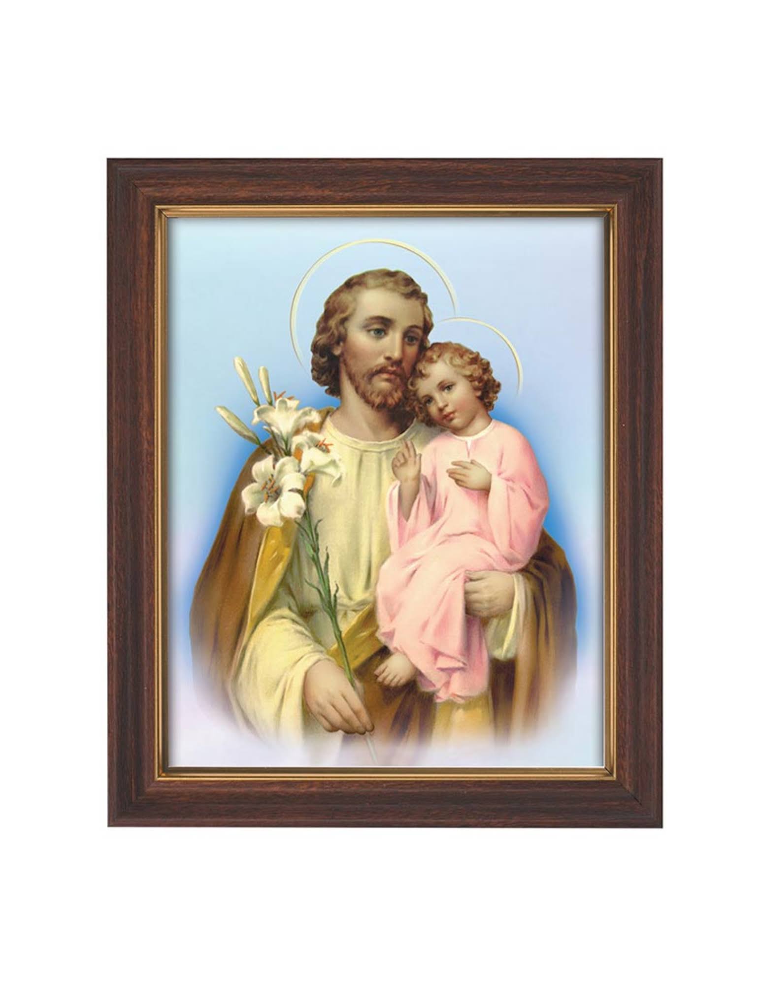 Gerffert 81-0422 Framed Print 12.5" Saint Joseph and Child