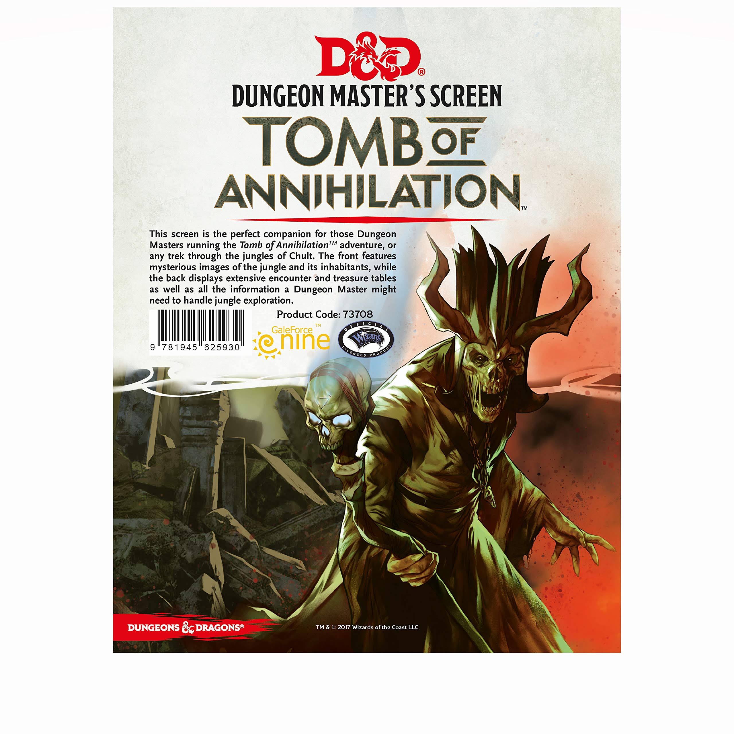 Dungeons and Dragons RPG: Tomb of Annihilation - Dungeon Master's Screen
