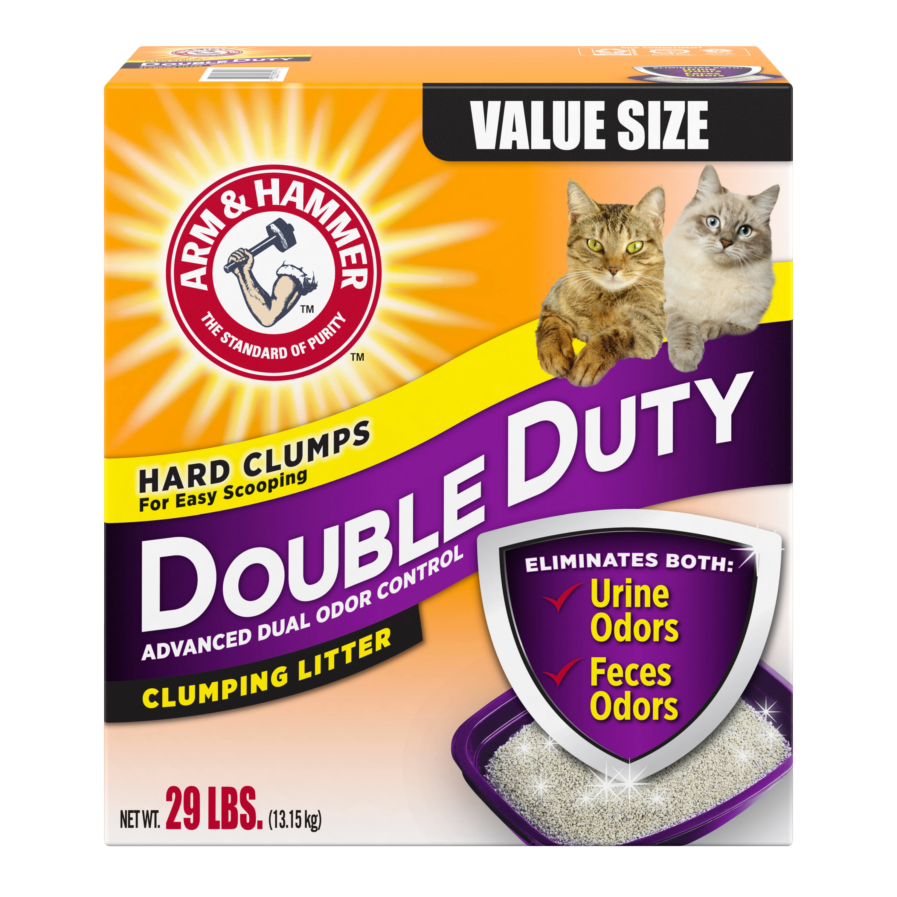 Arm & Hammer - Double Duty Clumping Cat Litter, 29 lbs.