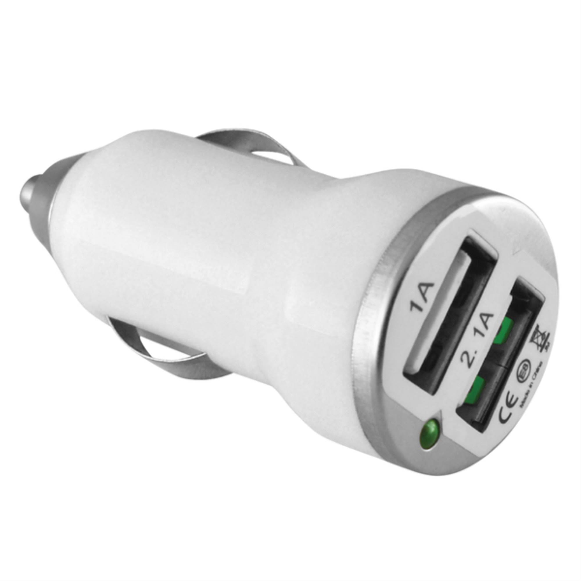 Ematic 2-PORT CAR CHARGER White