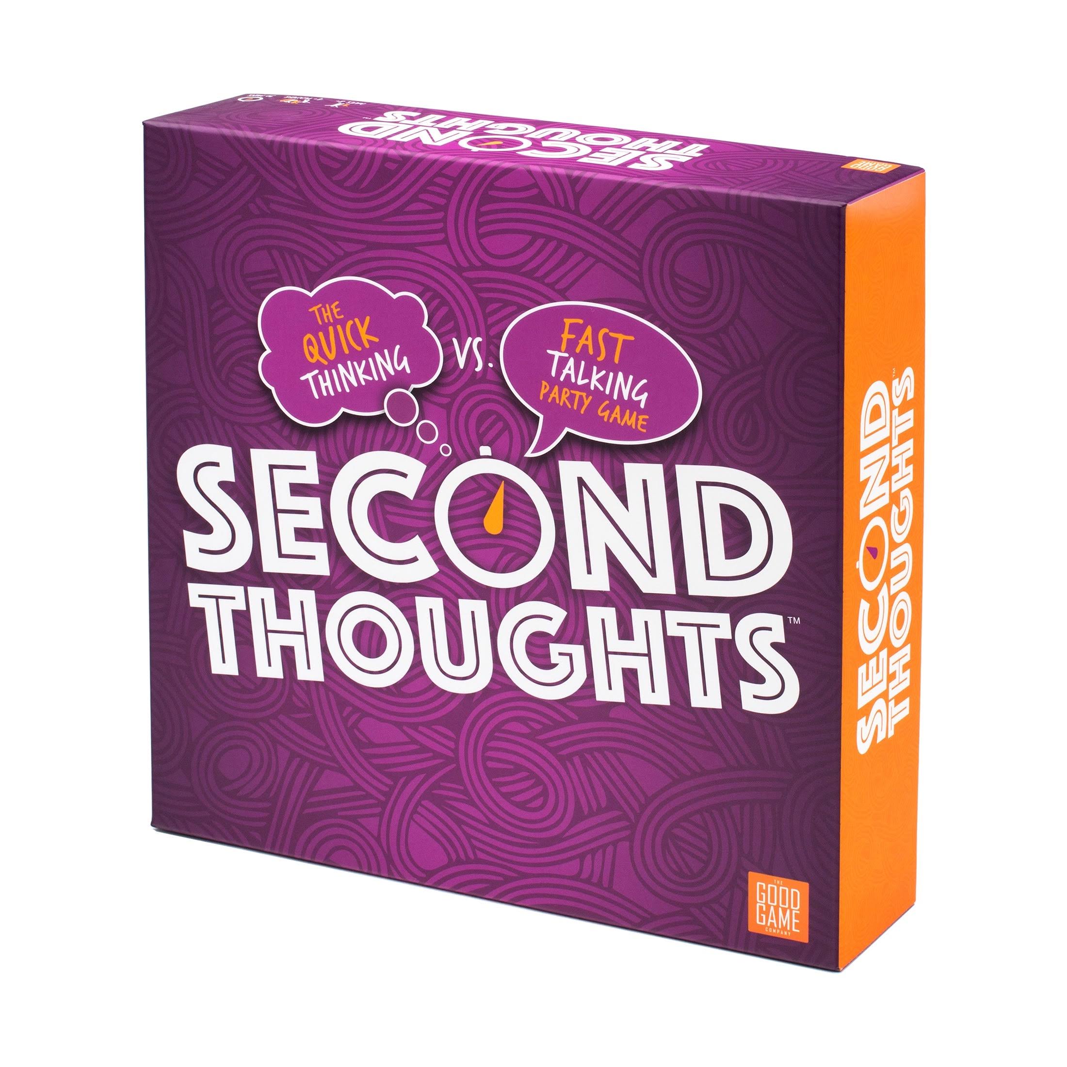 The Good Game Company Second Thoughts The Quick Thinking VS Fast Talking Party Game