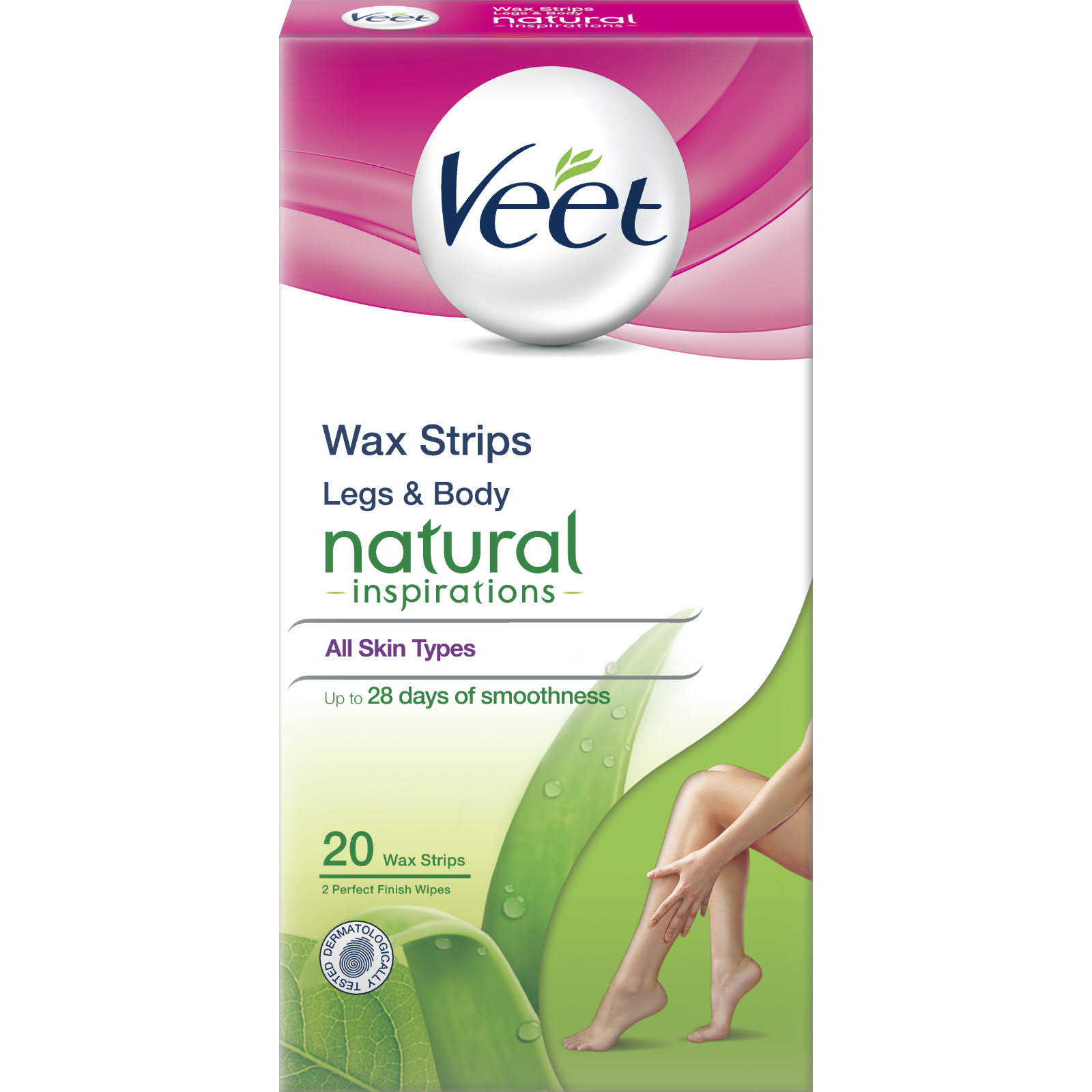 Veet Wax Strips - Normal Skin, 20 ct