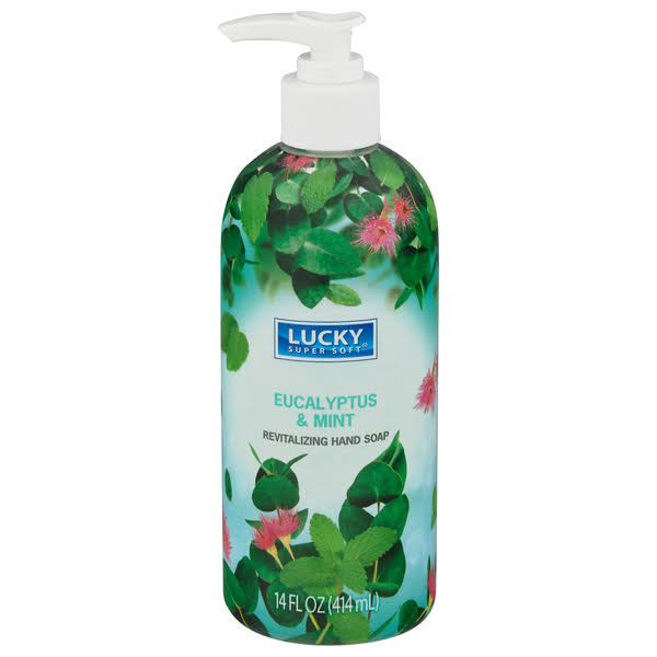 Lucky Super Soft Hand Soap - 14oz, Eucalyptus and Mint