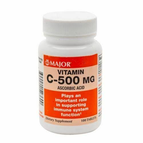 Major Vitamin C Dietary Supplement - 500mg, 100 Tablets