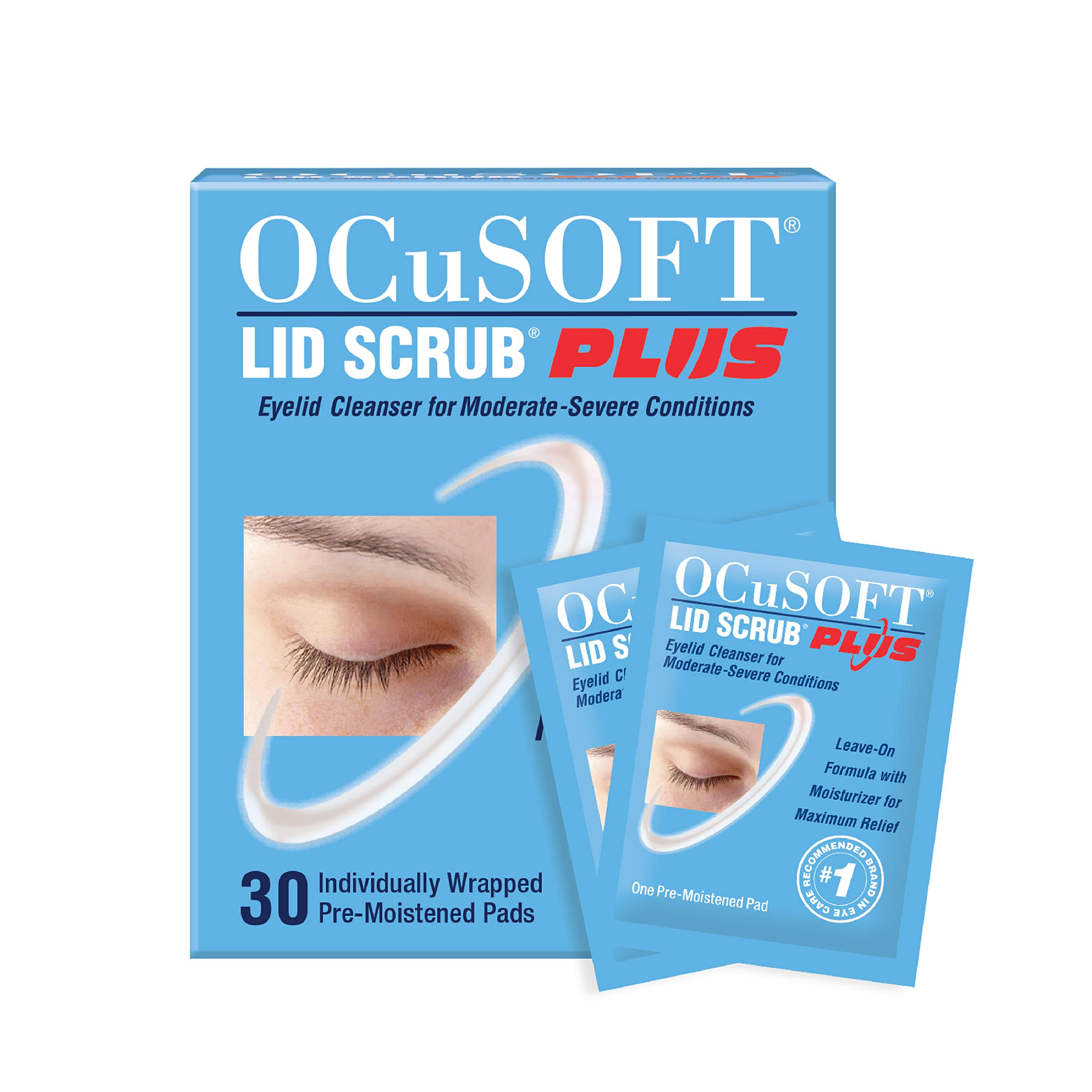 Ocusoft Lid Scrub Plus Formula Eyelid Cleansing Pads, Extra Strength - 30 count