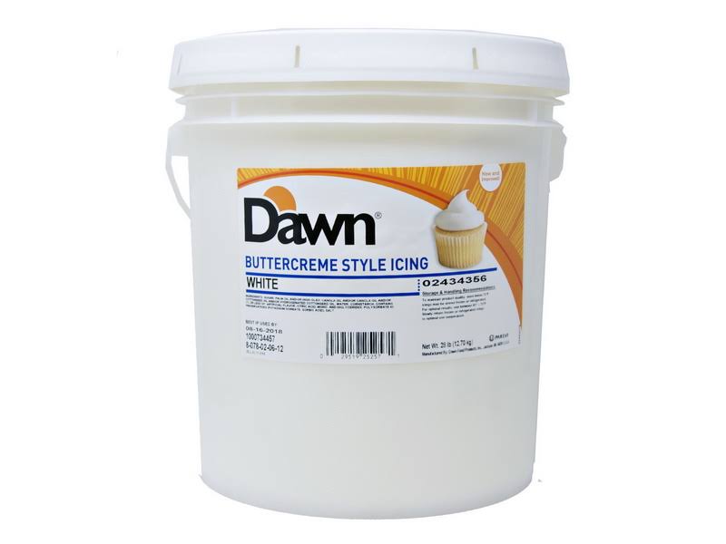 Dawn White Buttercreme Icing 28lb, 163704, Price/Case