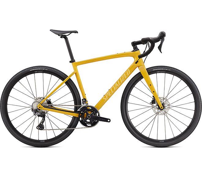 Specialized Diverge Sport Carbon - Gloss Brassy Yellow/Sunset Yellow/Chrome/Clean - 52