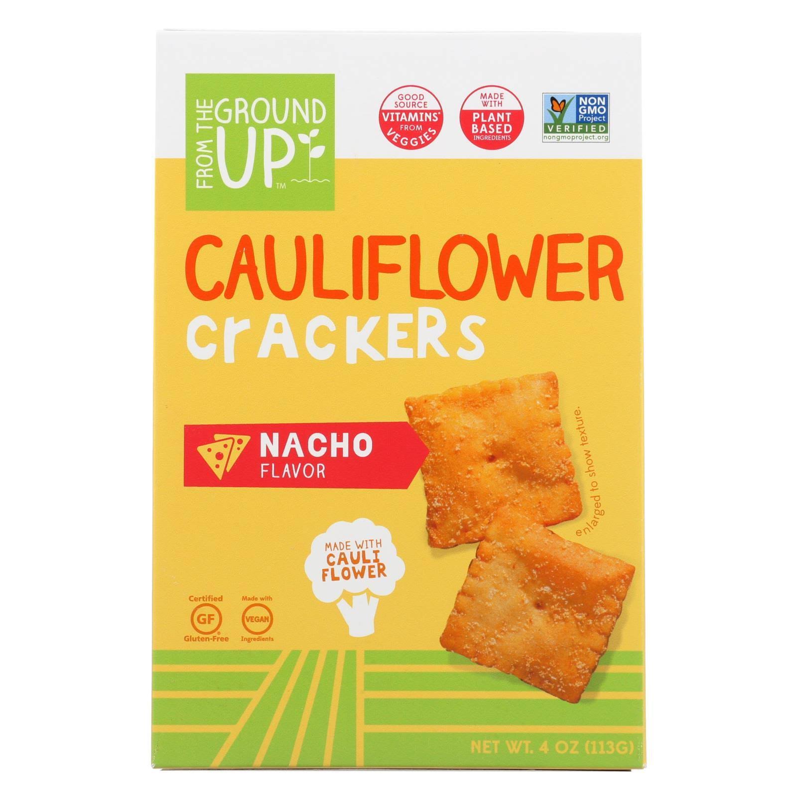From The Ground Up - Cauliflower Nacho Crackers, 4 Oz