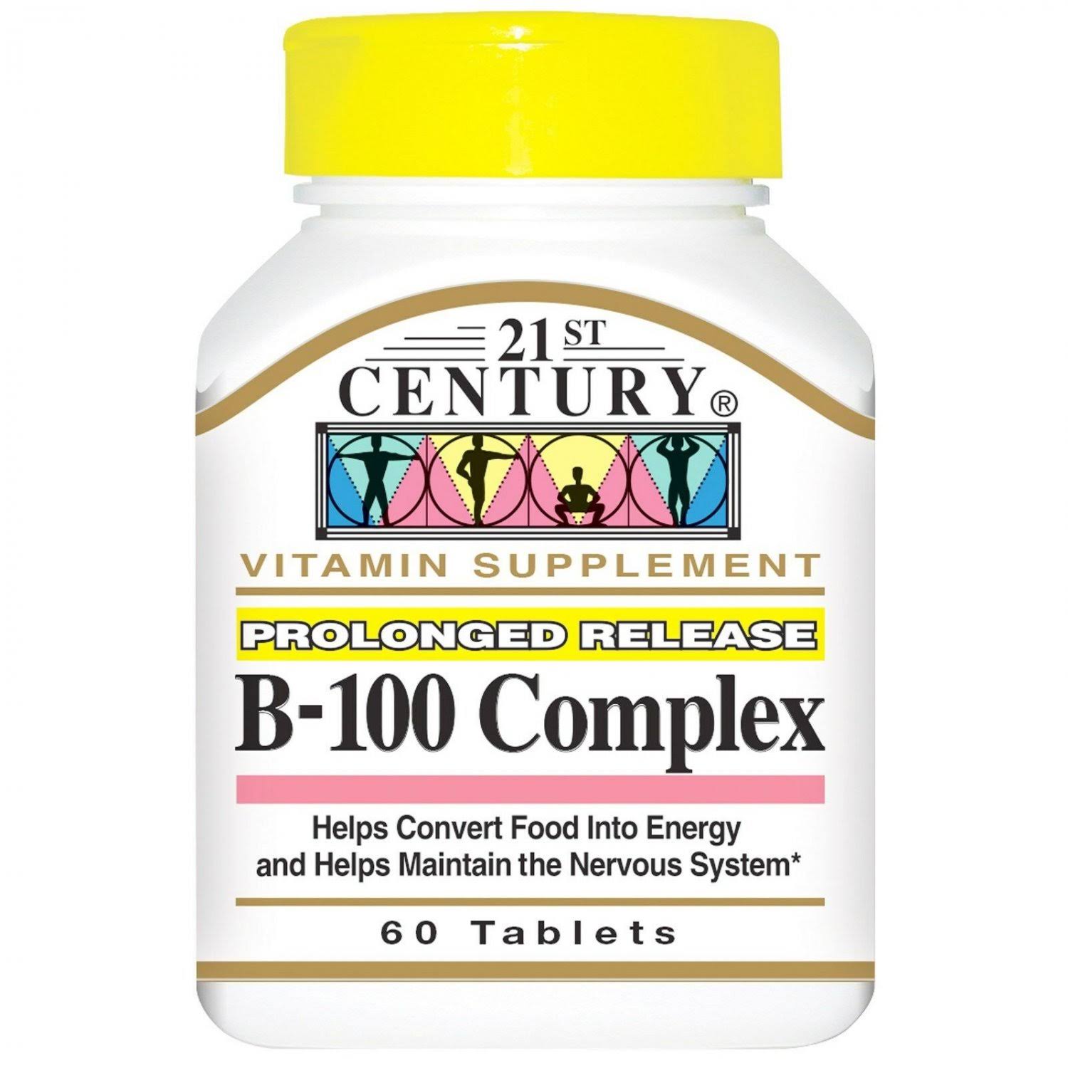 21st Century B 100 Complex Prolonged Release Caplets - x60