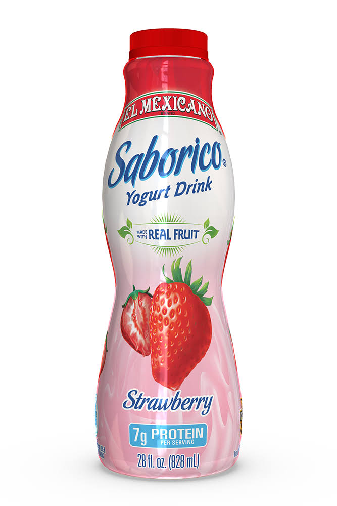 El Mexicano Saborico Strawberry Yogurt Drink 28 fl oz