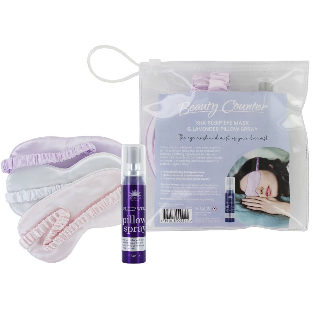 Beauty Counter Silk Eye Mask & Lavender Pillow Spray