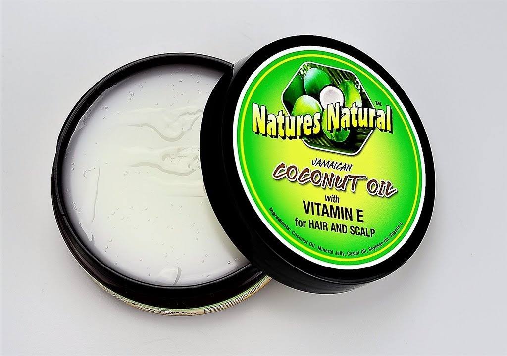 Natures Natural Jamaican Coconut Oil w/Vitamin E for Hair and Scalp 4