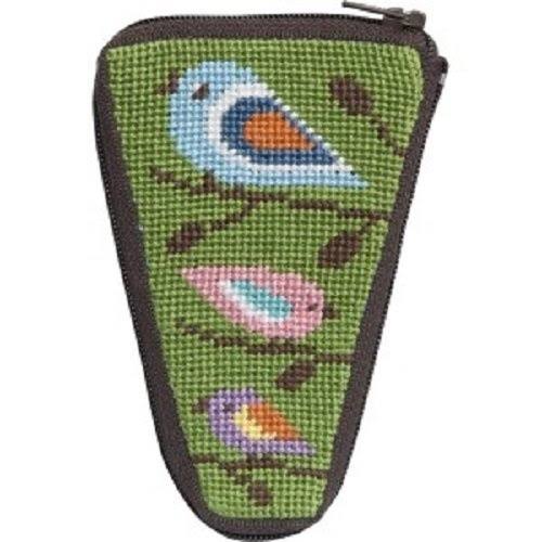 Stitch & Zip Needlepoint Scissor Case-SZ926 Birds of Colour | Needlework | 30 Day Money Back Guarantee | Best Price Guarantee