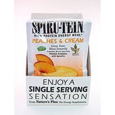 Nature's Plus Spiru-Tein - Peaches - Cream - 8 Packets