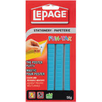LePage Fun Tak Mounting Putty Non Toxic Strips - 20ct