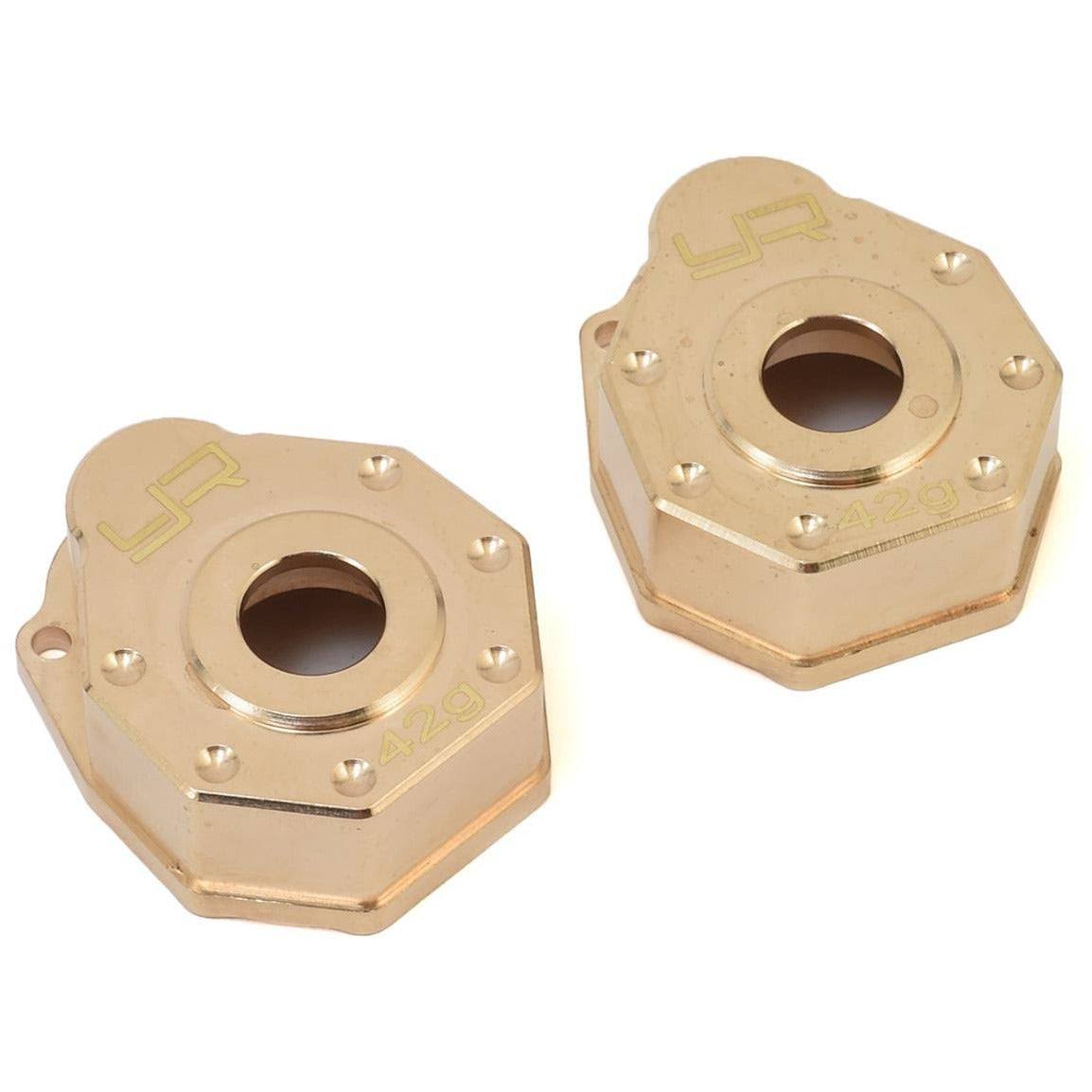 Yeah Racing TRX-4 High Mass Brass Front or Rear Portal Axle Covers 2pcs