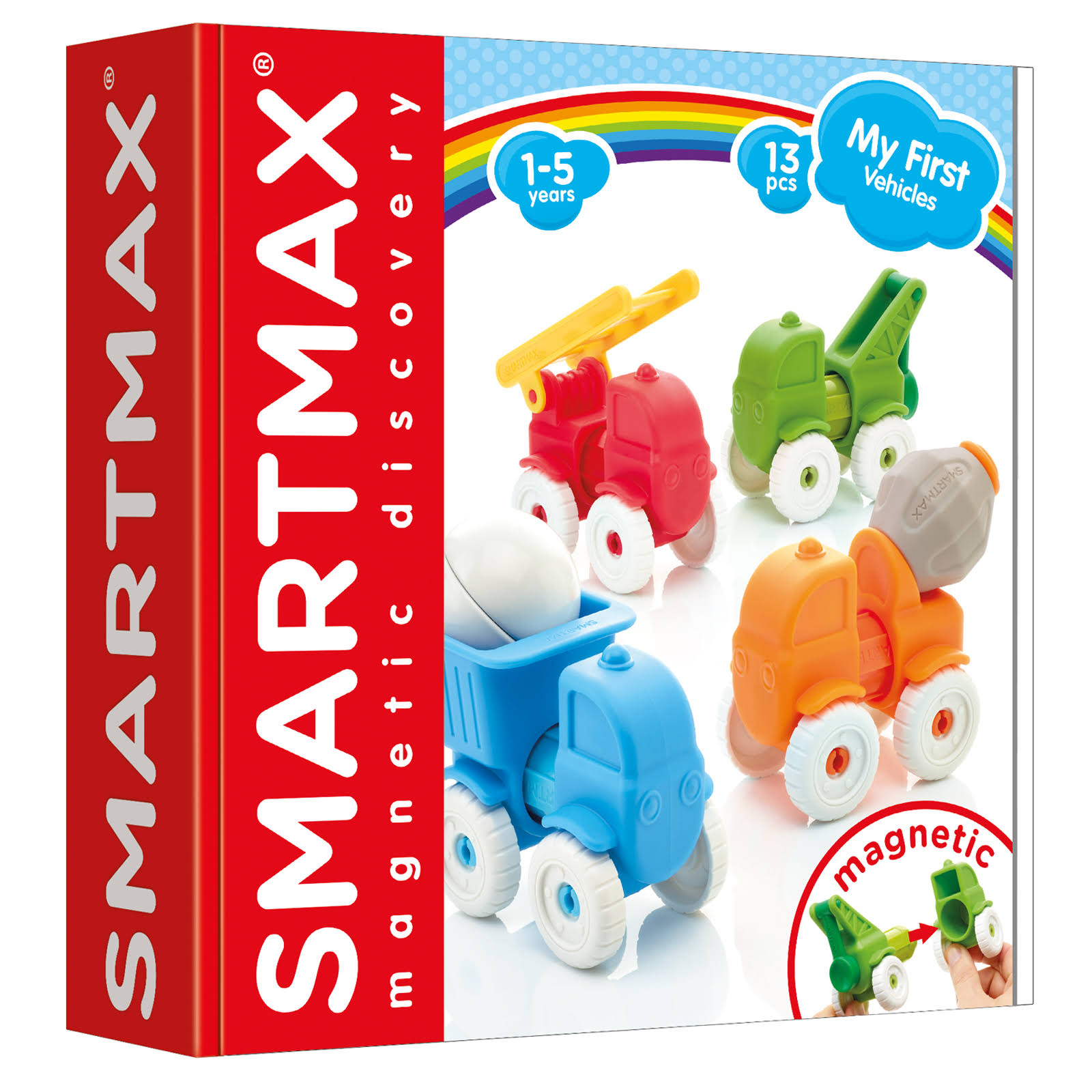 SmartMax My First Vehicles Magnetic Discovery Stem Play Set For Ages 1