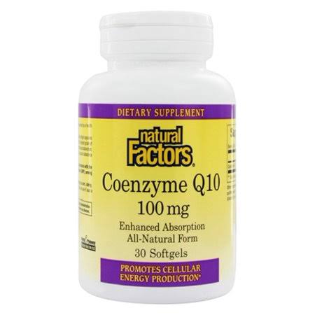 Natural Factors Coenzyme Q10 - 30 Softgels