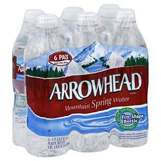 Arrowhead Mountain Spring Water - 6 Bottles, .5l