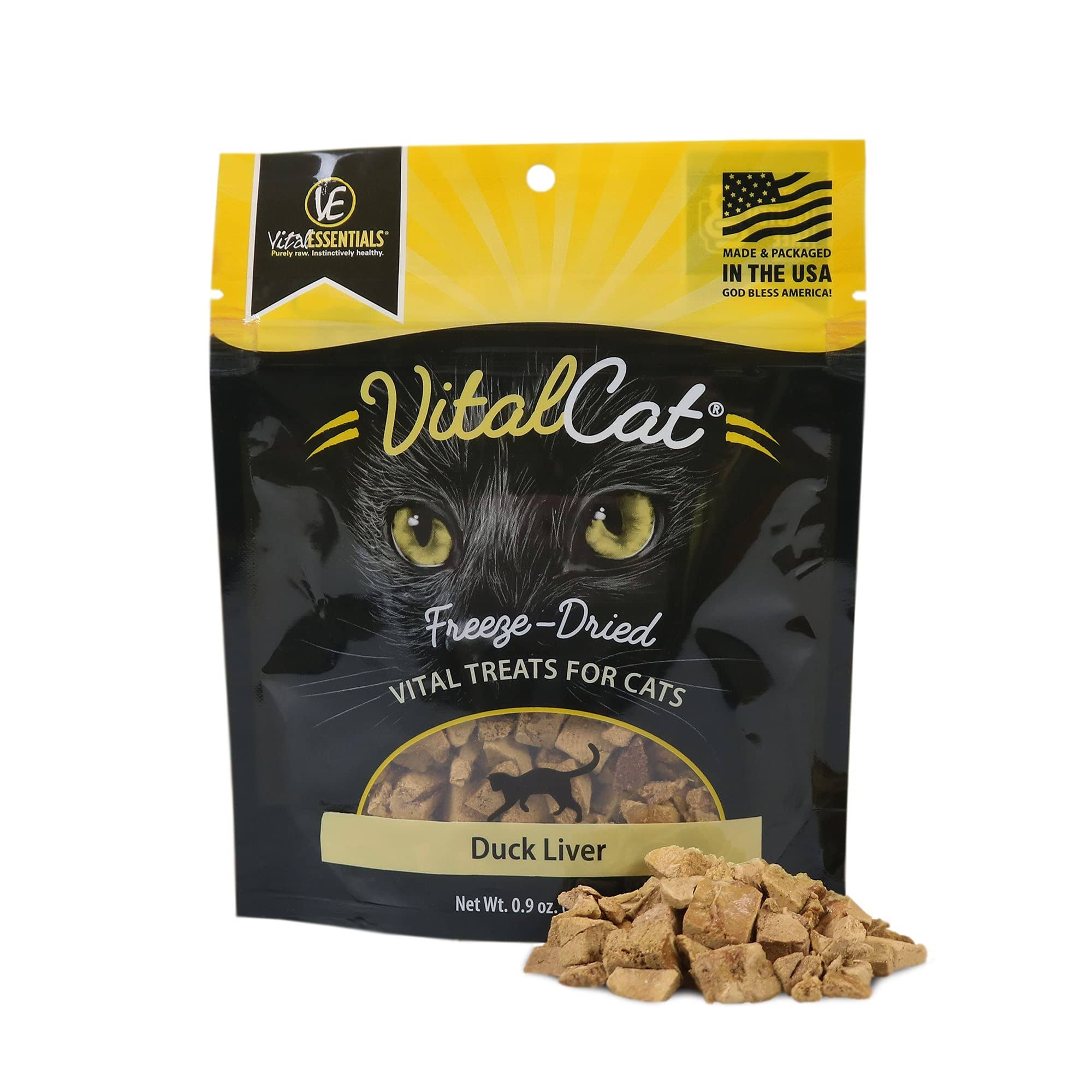 Vital Essentials VitalCat Duck Liver Freeze-Dried Cat Treats .9 oz