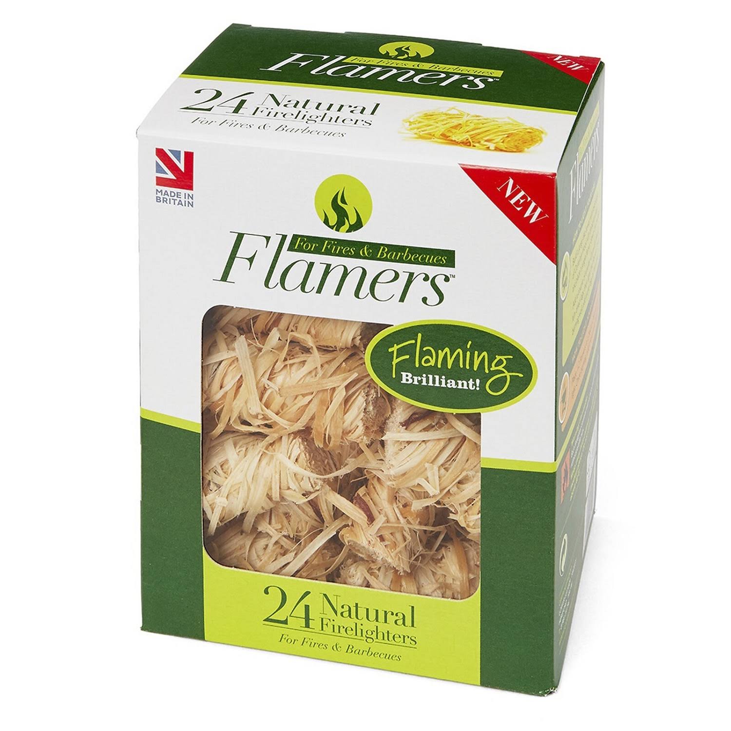 Flamers Natural Firelighters - 24 Firelighters