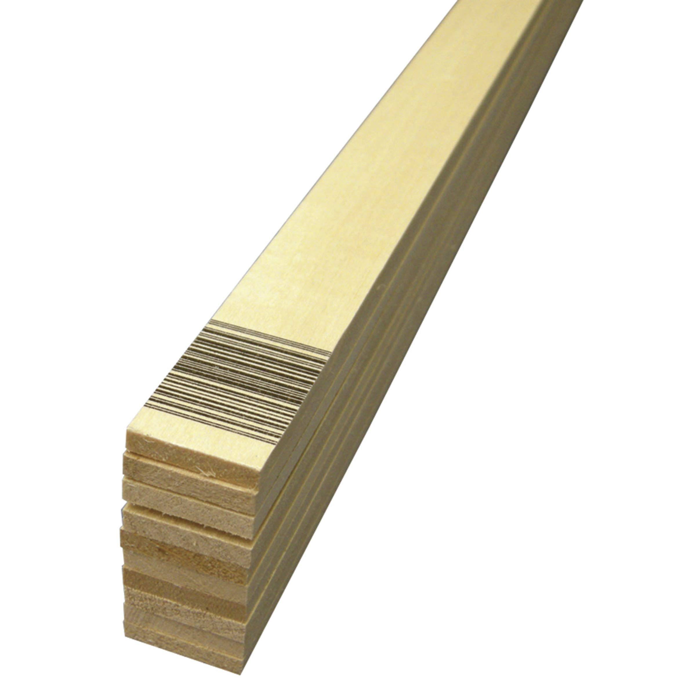 Midwest Basswood 3/16 x 1 x 24 (10) 4105