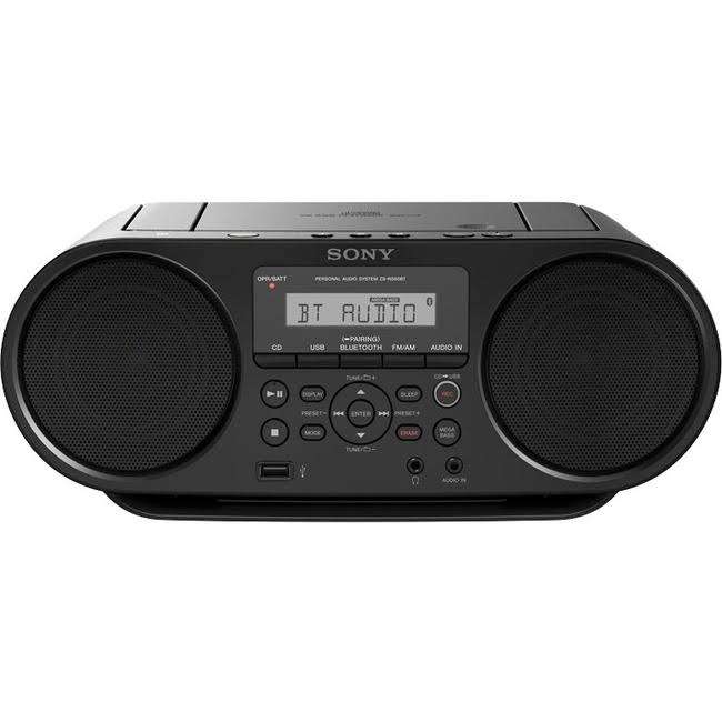 Sony ZS RS60BT CD Boombox Bluetooth Speaker - Black