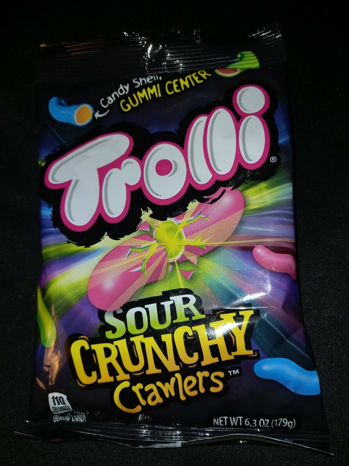 179g Trolli Sour Crunchy Crawlers Fruit Gummi Worms American Candy Sweets