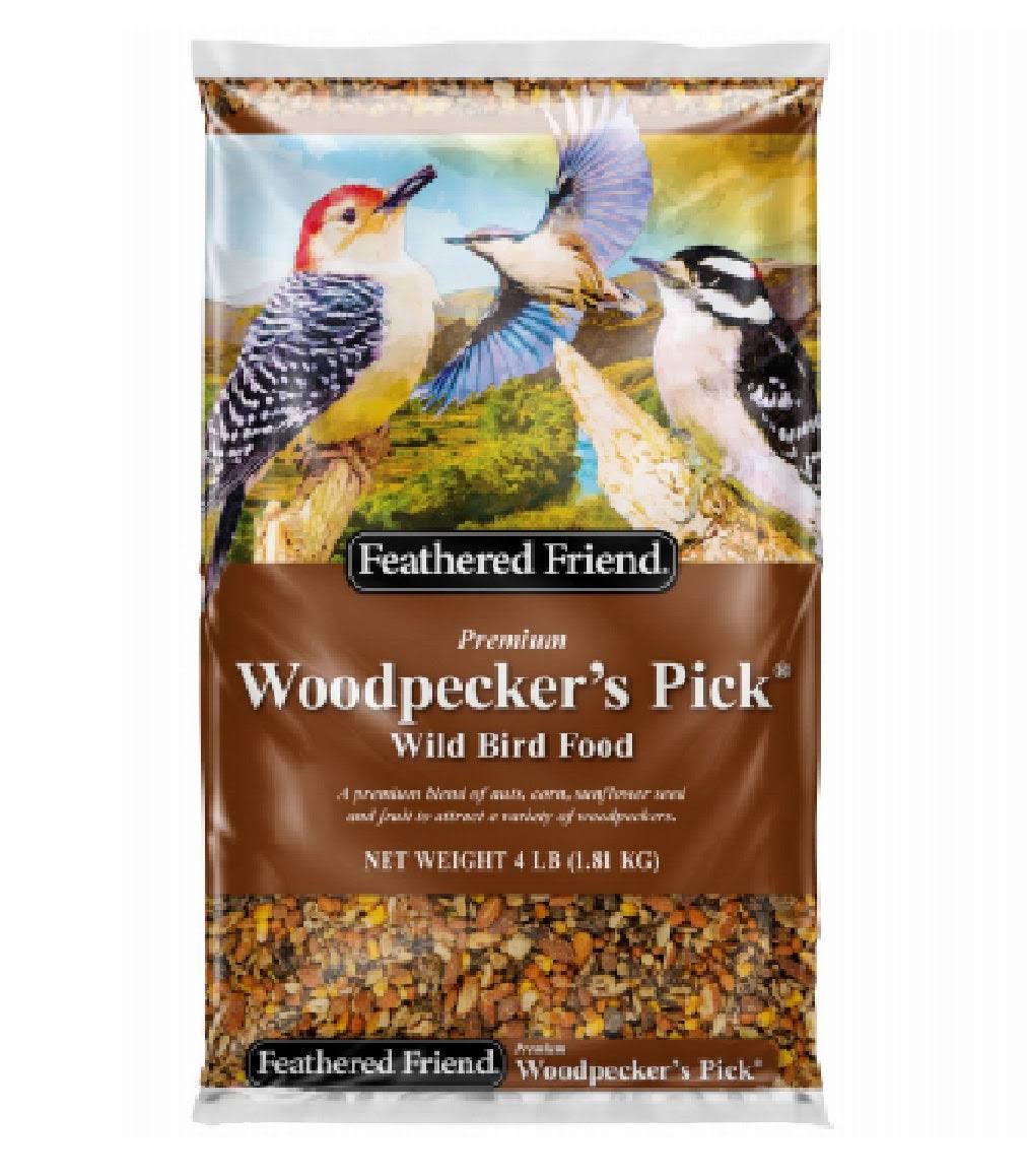 Feathered Friend 14413 Woodpeckers Pick Wild Bird Food, 4-lbs