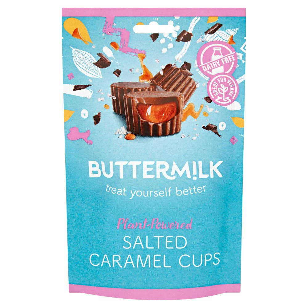 Buttermilk Dairy Free Salted Caramel Cups 100 G