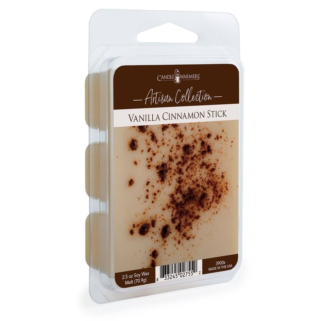 Candle Warmers Artisan Collection Soy Wax Melt, Vanilla Cinnamon Stick - 2.5 oz