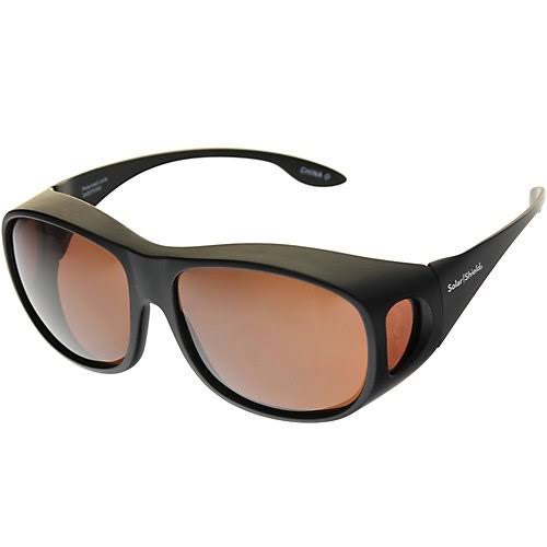 Solar Shield Mens Classic Squared Sunglasses Black One Size