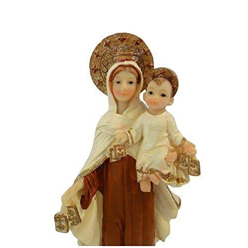 Our Lady of MT Mount Carmel Figurine Statue (8 inches)
