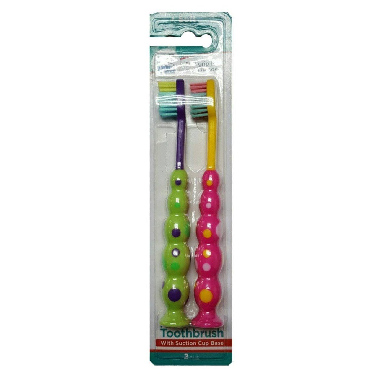 Quality Choice Kids Bubbles Toothbrush - Soft Grip, 2ct