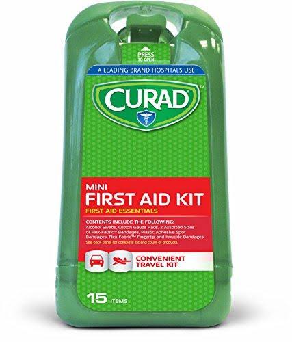 Curad Mini First Aid Kit - 15 Items