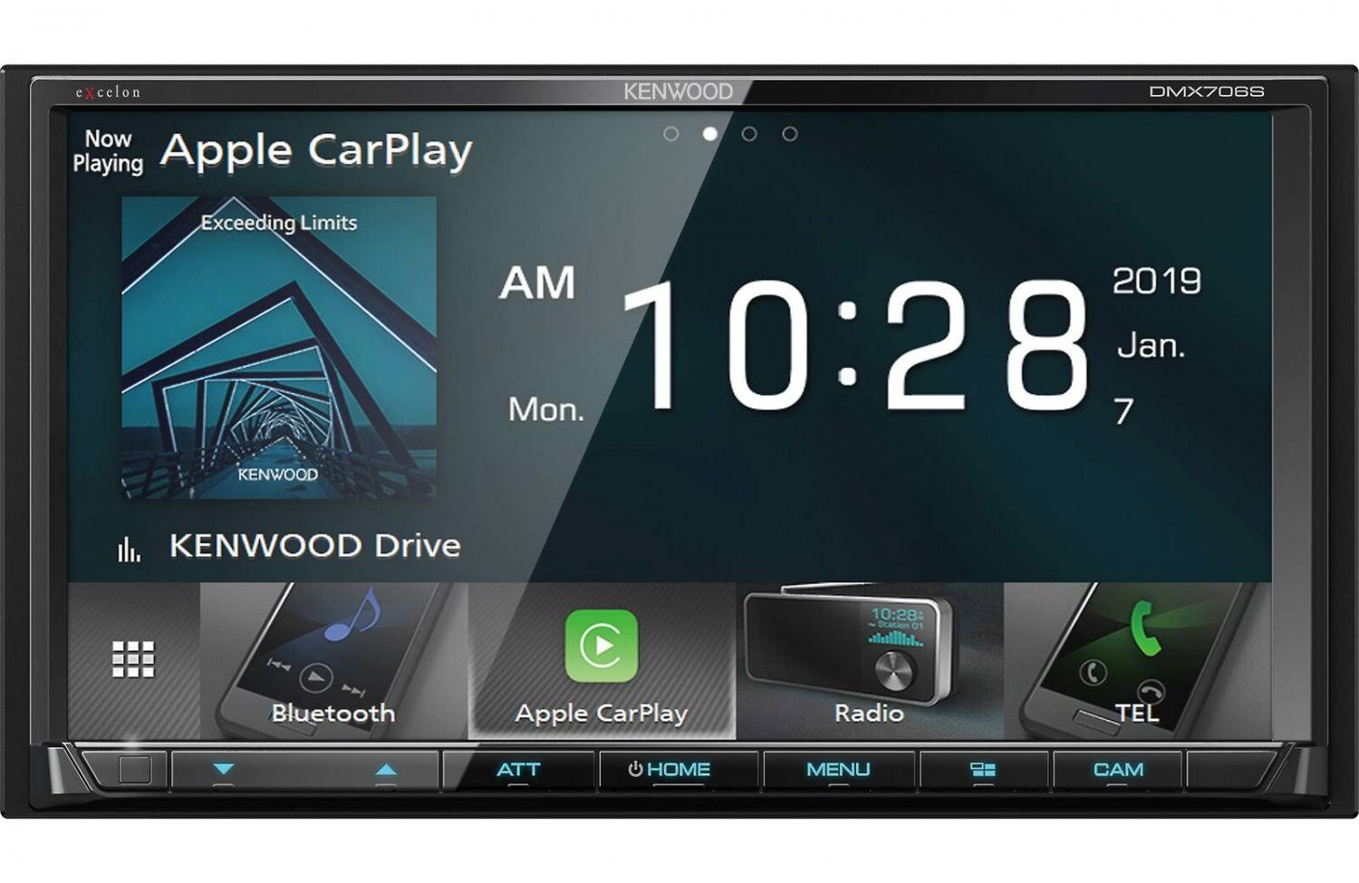 Kenwood Dmx706S Digital Media Receiver - With Wireless Apple Carplay