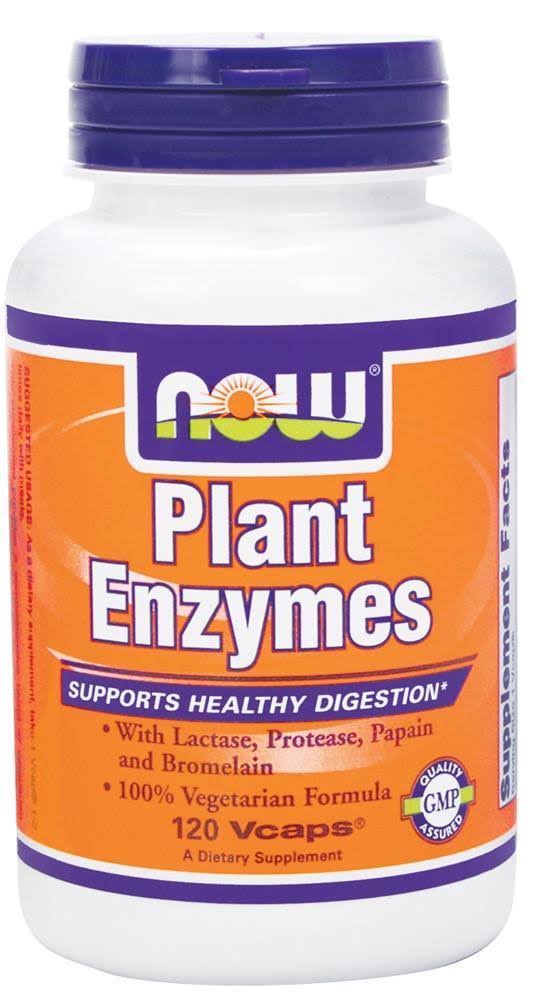 Now Plant Enzymes Vegetarian Capsules Supplements - 120ct