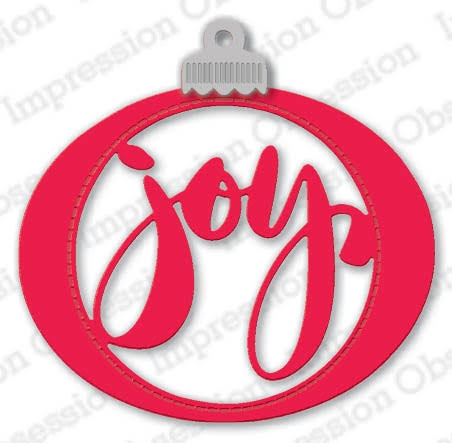 Impression Obsession Steel Dies Joy Ornament Die1020-P | Die Cutting | Impression Obsession Crafting & Stamping Supplies from Simon Says Stamp.
